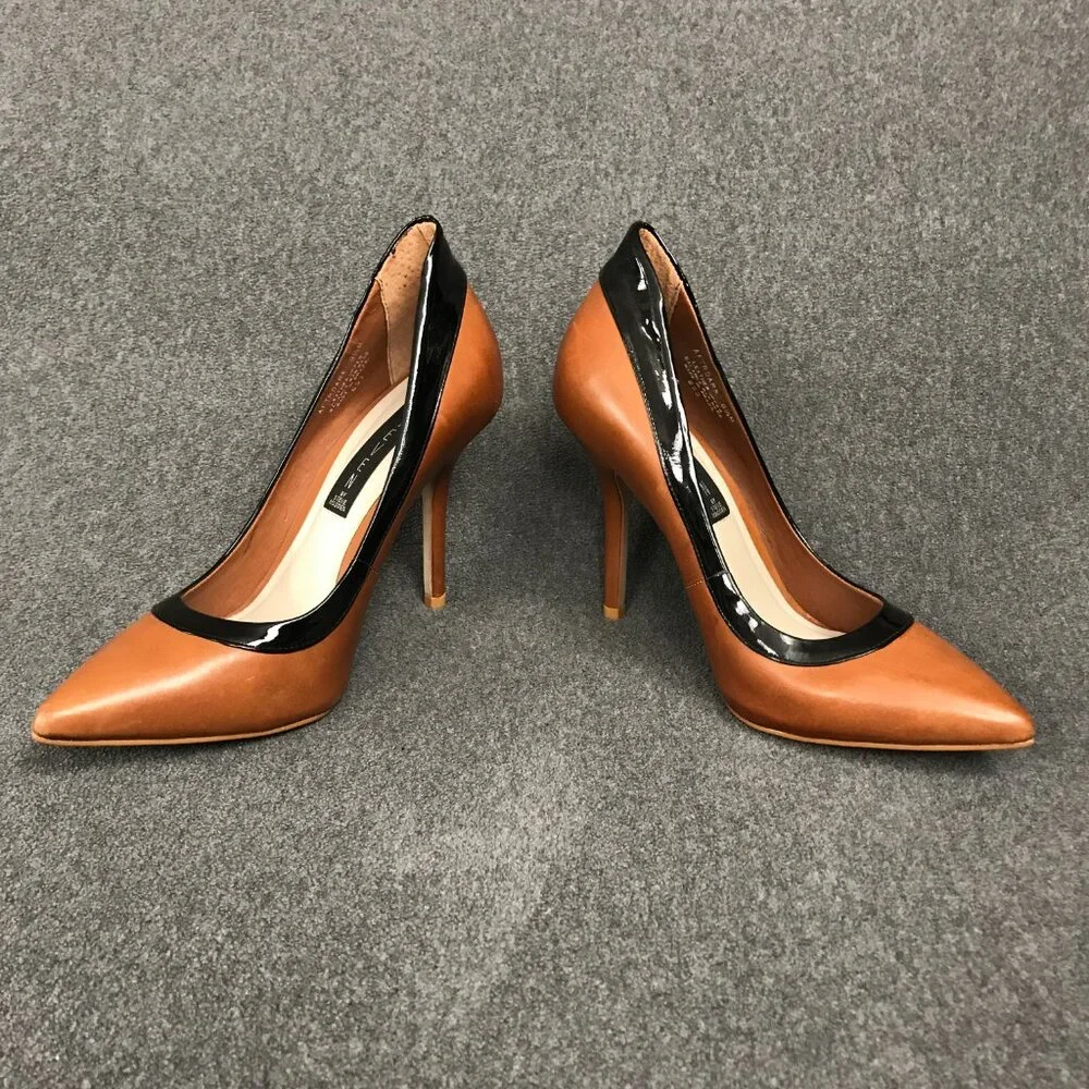Steven by Steve Madden Aftrdark Brown Leather Stiletto Pumps High Heels Sz 8.5 - Picture 2 of 10